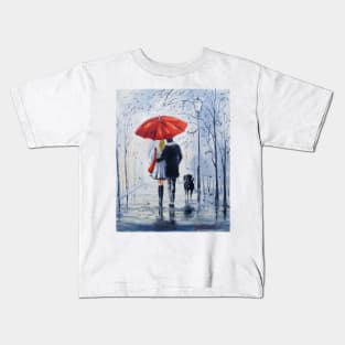A romantic walk with a friend Kids T-Shirt